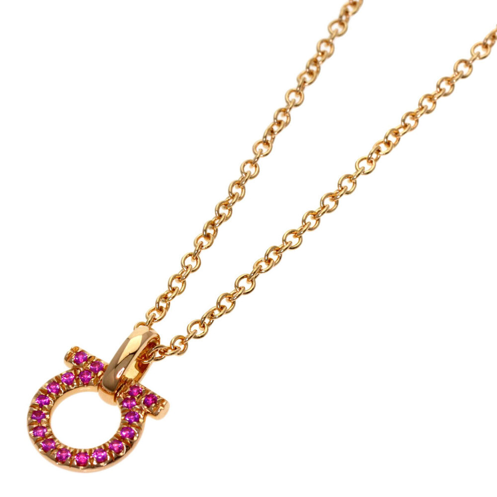 SALVATORE FERRAGAMO 18k Gold Sapphire Necklace